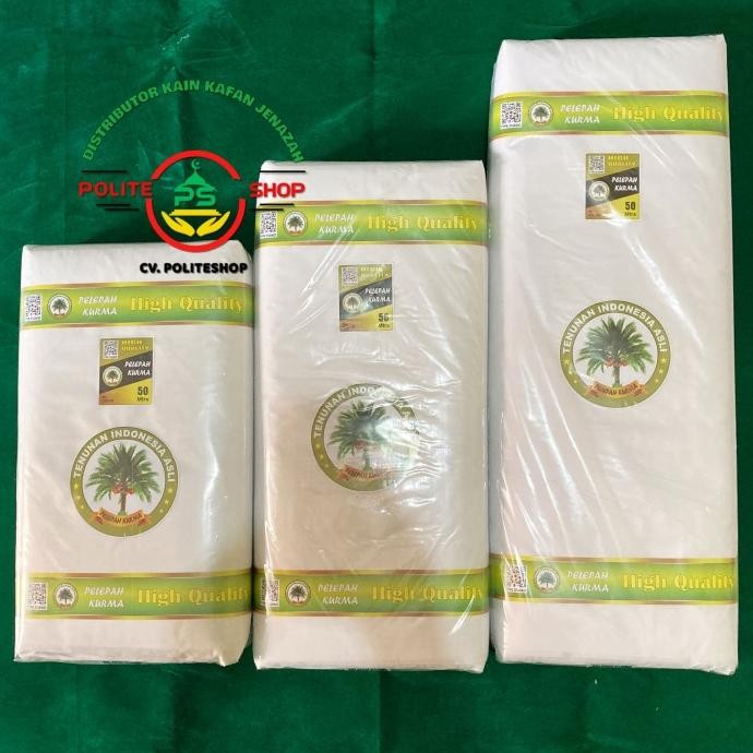 Terjangkau Kain Kafan Mori 1 Gulung 150Cm X 50 Meter Cap Pelepah Kurma