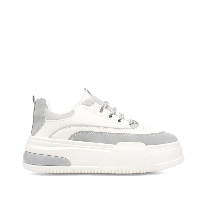 Pvn Jeno Sepatu Sneakers Wanita Shoes Grey 438
