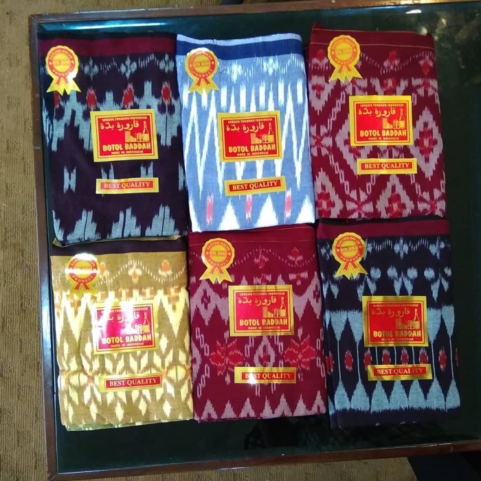 Sarung Tenun Goyor Botol Baddah Atbm Tegal