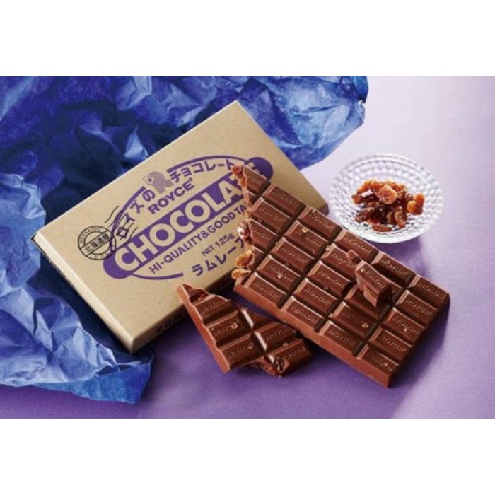 

Ready Royce Chocolate Rum Raisin Bar 125g - Cokelat Coklat Import Japan