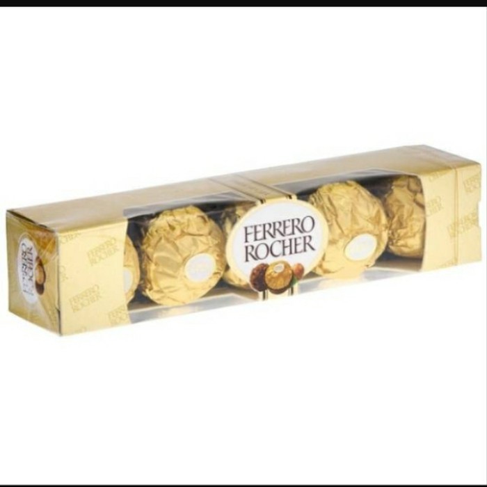 

Ready Coklat Import Ferrero Rocher Coklat Dengan Kacang Hazel isi 5pcs 62.5g