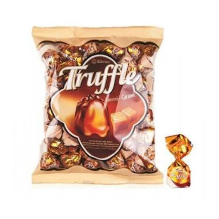 

Ready Elvan Truffle Chocolate Caramel 500g Cokelat Coklat Karamel Import