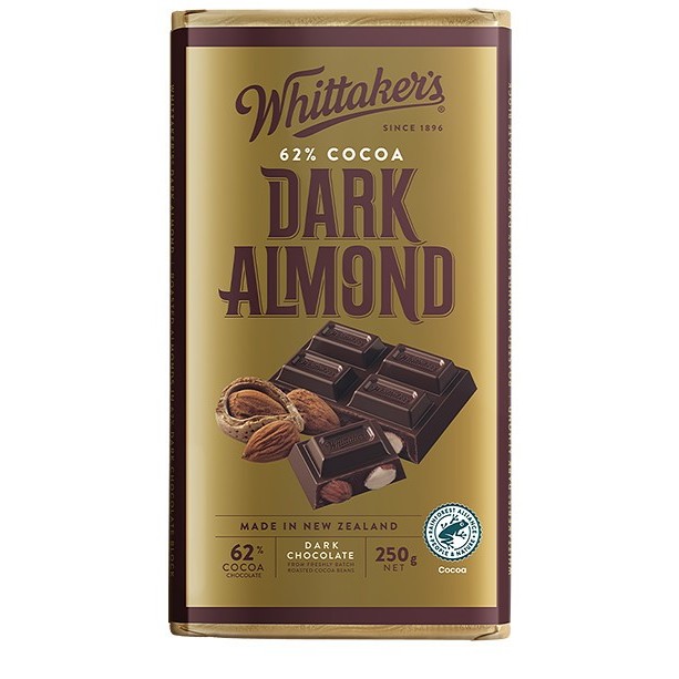 

Ready (COKELAT) WHITTAKERS DARK ALMOND 200G