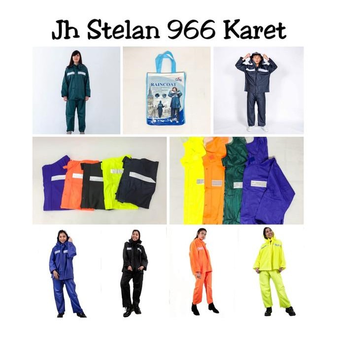Jas hujan terusan / jas hujan celana / jas hujan karet / GRC - 966