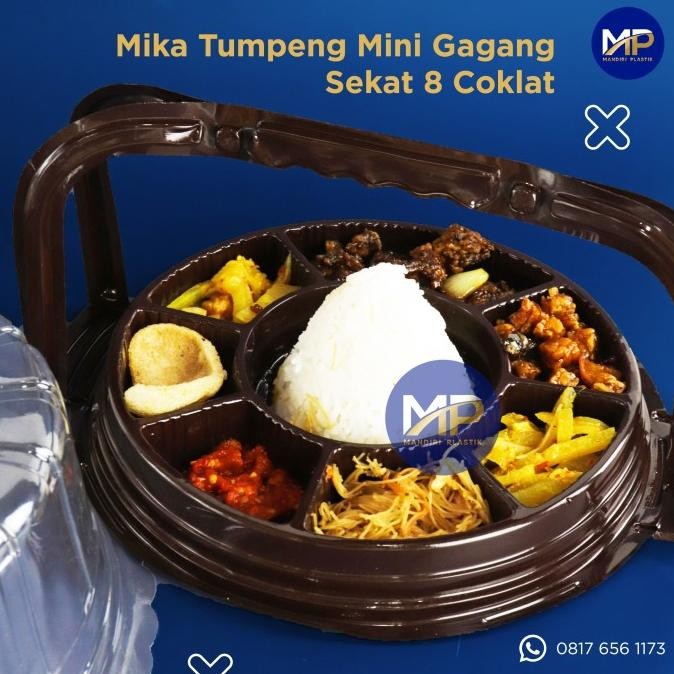 [GROSIR 1DUS] Mika Tumpeng Gagang Sekat 8 20cm / Tumpeng Mini Sekat