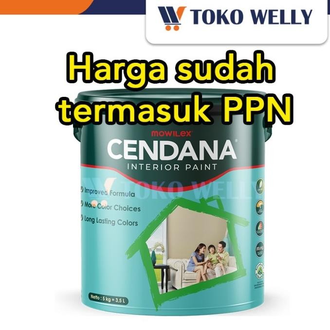 Cat Tembok Tembok Mowilex Interior Cendana / Warna Putih 101 / Pail