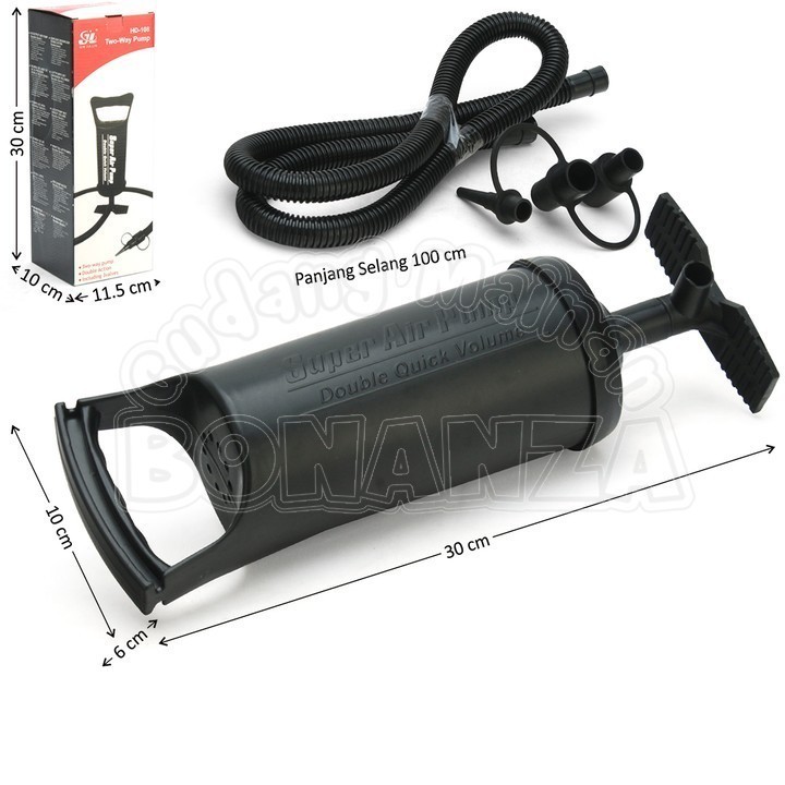 [Bonanza] INTEX Pompa Tangan Kasur Angin Pelampung Kolam Karet - 68612