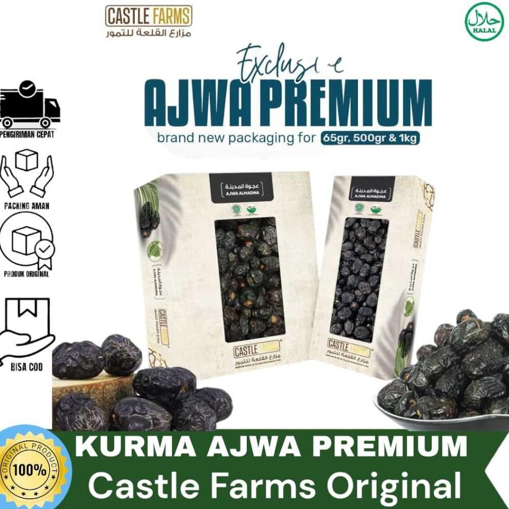 

Kurma Ajwa Al Madina 1 kg Kurma Castle Farms Nabi Oleh Oleh Haji Dan Umroh Organic Premium