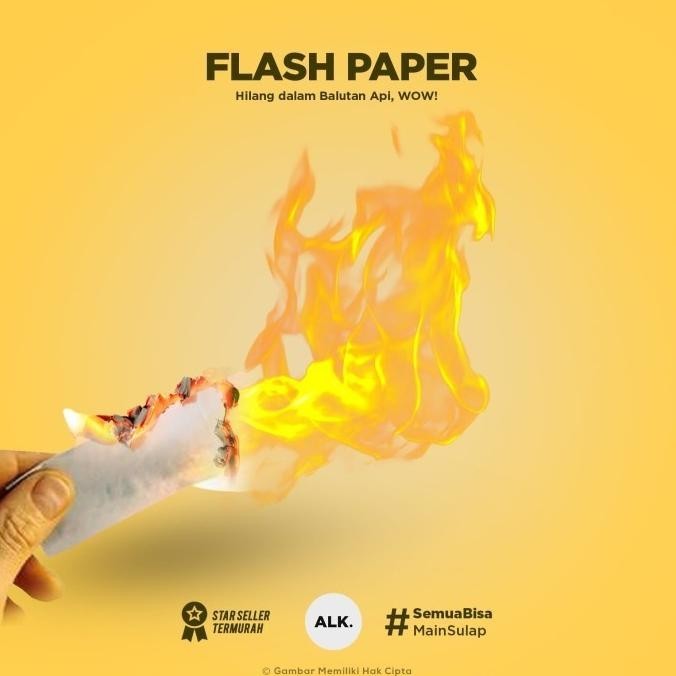 

CUCI GUDANG FLASH PAPER, TISUE BAKAR - FLASH STRING, TALI BAKAR - FLASH COTTON, KODE 862