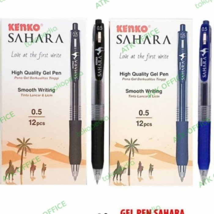 

BERMUTU PULPEN GEL KENKO 0,5 SAHARA MIRIP PULPEN SARASA KODE 1464