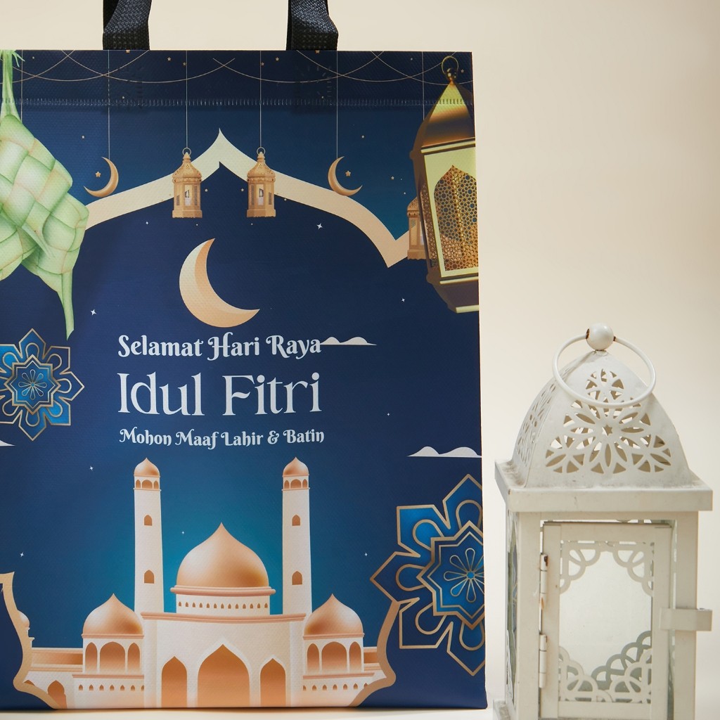 

Luinan Goodie Bag Lebaran Idul Fitri Full Colour Tanding Bo Handle Em Ramadhan