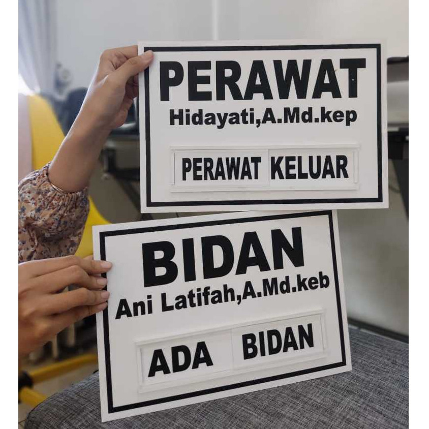 

Ign Board Acrylic Ign Label Papan Nama Bidan Doter Acrylic Ign Elegan Papan Bidan Arili