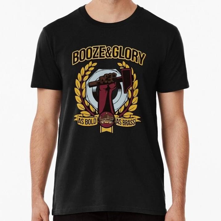 Promo Booze And Glory T-Shirt As Bold As Brass Kaos Band Punk Kaos Punkrock