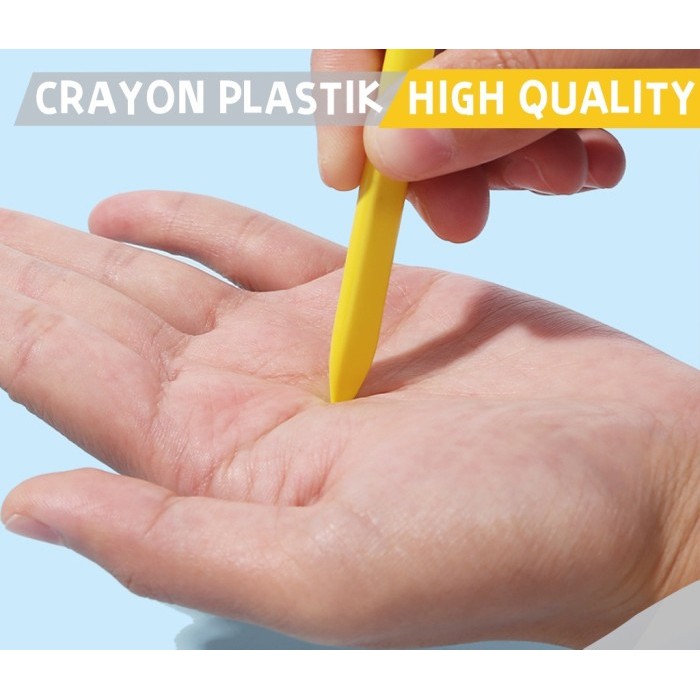 

36 Colors School Crayon/Krayon 36 Warna - Plastic Crayon Triangle 0859 jyabd