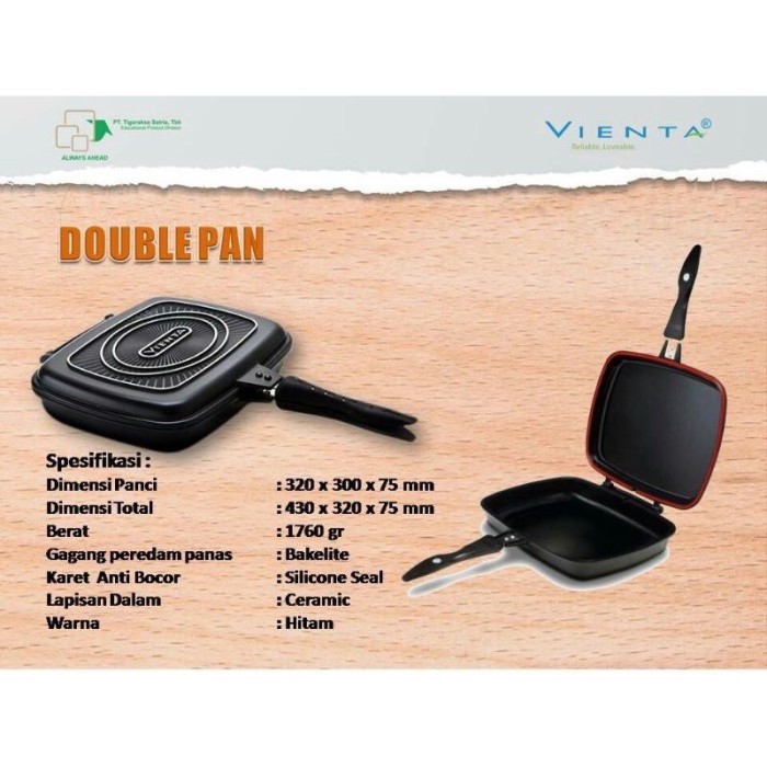 Double Pan Vienta Tigaraksa Garansi Resmi Vienta 24 Bulan #Gratisongkir #Sale #Discount