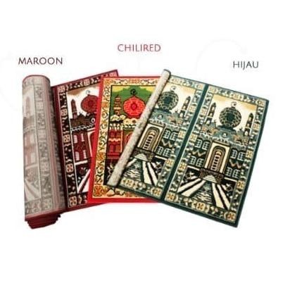 Spesial Karpet Sajadah Roll Medinah Motif Masjid Ukuran 105 X 570 Cm