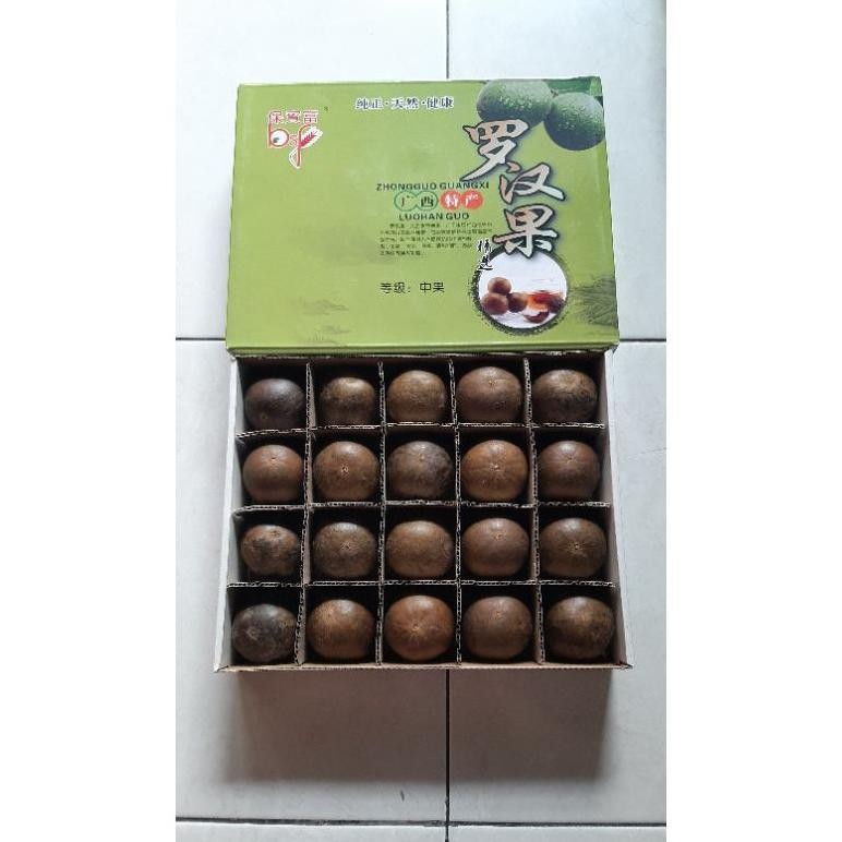 

Buah Lo han kuo Perkotak isi 20 biji ( BUKAN BUAH LONTAR )