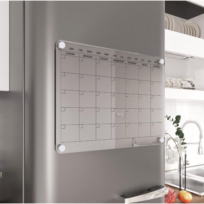 

Sale Kalender Magnet Planner Acrylic Calendar Monthly Akrilik Jadwal Magnet