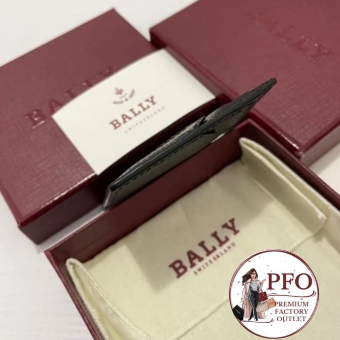 

Grosir Ready Stock Card Holder Bally Thar Mens Card Case Black Leather Ori