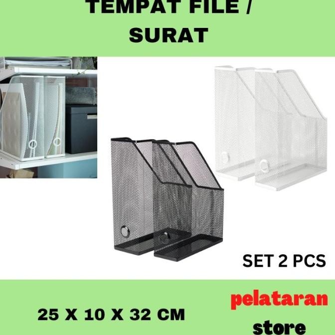 

Murah Tempat Organizer File Dokumen Majalah File Folder Besi 2 Pcs