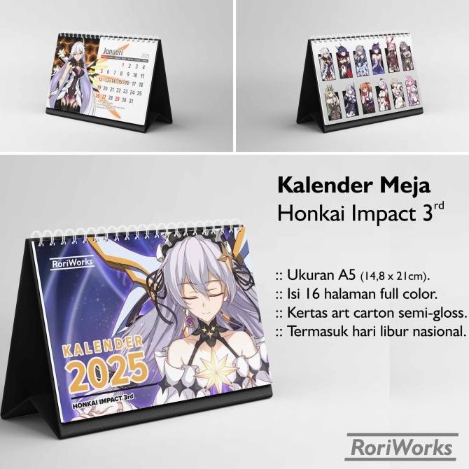 

Promo Kalender Meja 2025 - Honkai Impact 3Rd