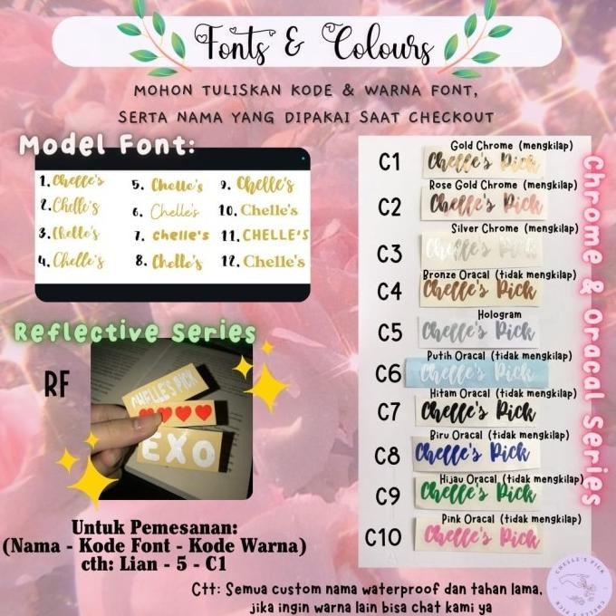 

Promo (Custom 1 Set) Resin Bookmark/Pembatas Buku/Hadiah/Resin Pembatas Buku
