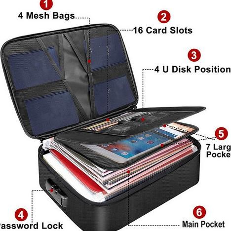 

Sale Tas Penyimpanan Dokumen 3 Lapis Tahan Api Tahan Air Dengan Kunci