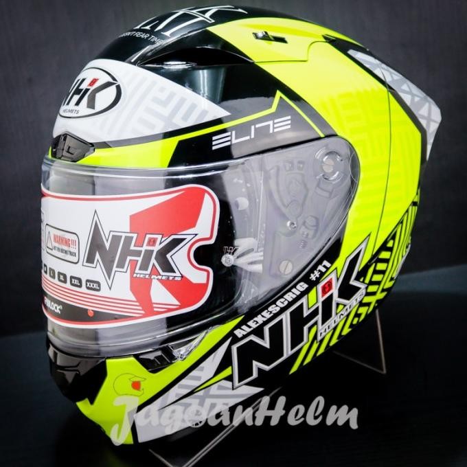 Nhk Helm Gpr Tech Street Alex Escrig | Black Yellow Glossy | Gp R Tech Masih Ready