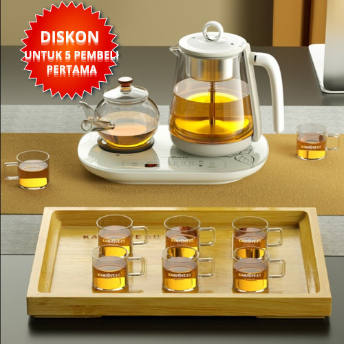 Teko Listrik / Pemanas Air/ Kettle Kaca Electric Kamjove Hf-585 Teh
