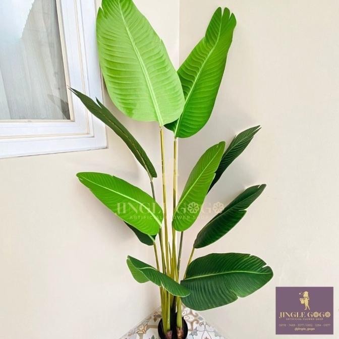 Pohon Pisang Artificial Tanaman Hias Palsu Pohon Plastik Tinggi