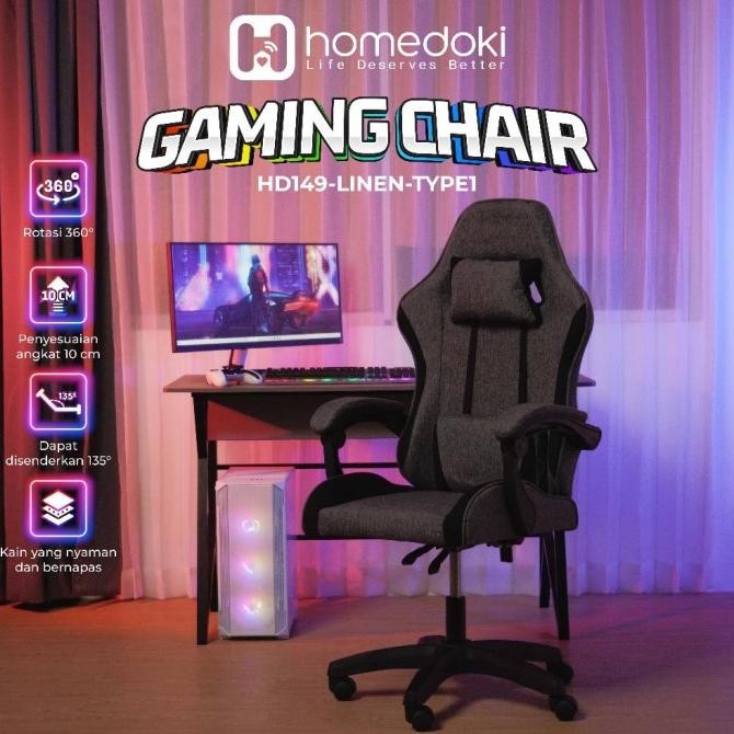 . Homedoki Kursi Komputer / Kursi Ergonomis / Kursi Ergonomic / Kursi Gaming / Kursi Putar