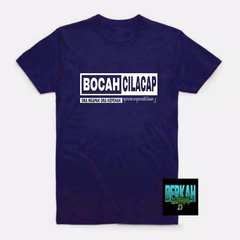 Kaos Baju Bocahcah Cilacap Ora Ngapak Ora Kepenak Aksara Jawa