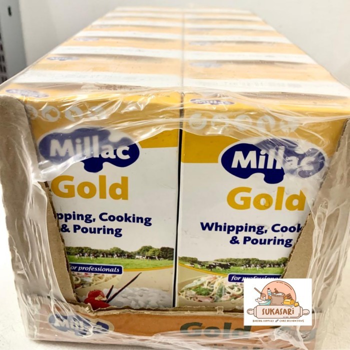 

Millac Gold Whipping Cream 1lt Dus 12 lt Krim Cair Whip
