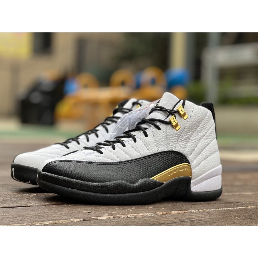Hot Sale Air Jordan 12 Retro Tinggi Putih Hitam Emas Sepatu Pria AJ12 Sepatu Basket CT8013-170 |A4DA