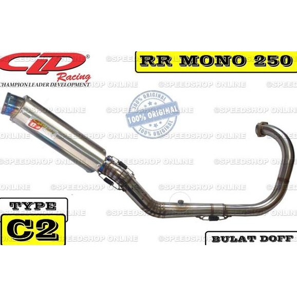 Spesial Knalpot Cld Ninja Rr Mono 250 Type C2 Silencer Doff