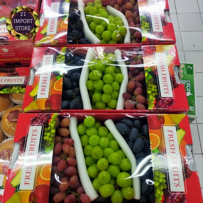 Buah Anggur Mix 3 Warna Hempers Buah Anggur Mix 1 Box