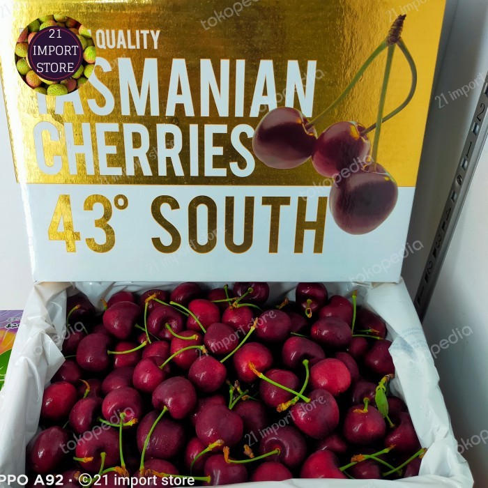 

Cherry Tasmanian 43 South Size 30-32 Buah Cherries Premium 2 Kg