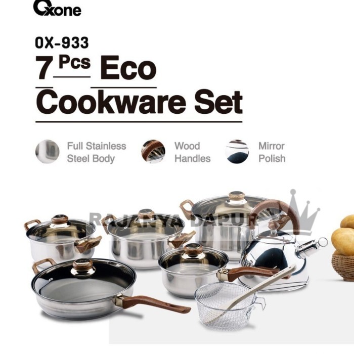 Panci Set Oxone - Panci Stainless Set Eco Cookware Oxone Ox-933