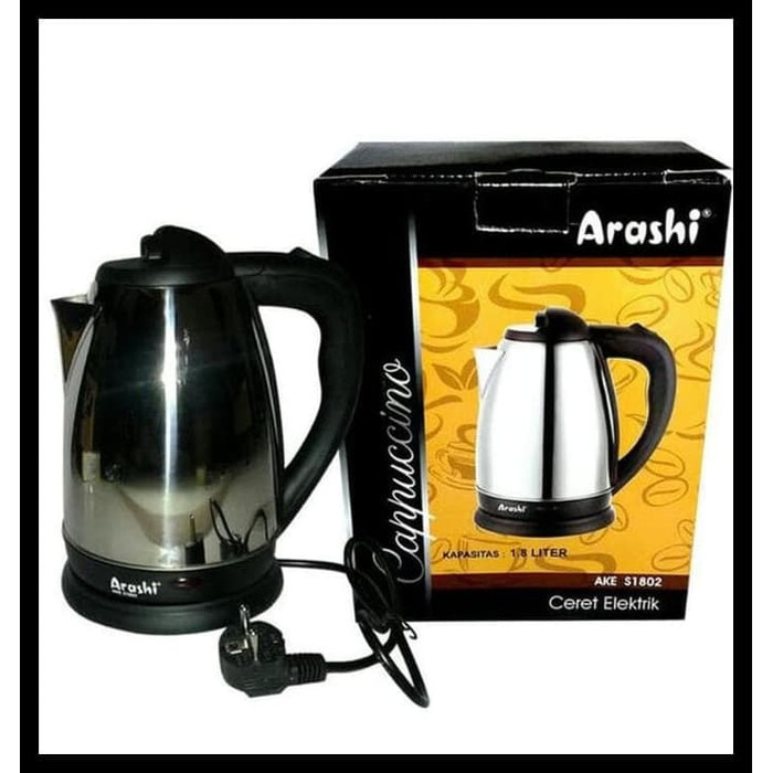 Arashi Kettle - Teko Listrik 1.8 L - Ake S1802
