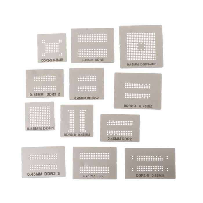 

TERBARU R9UD 13pcs/set Universal Stencil Template Directly Heat BGA Kamjay