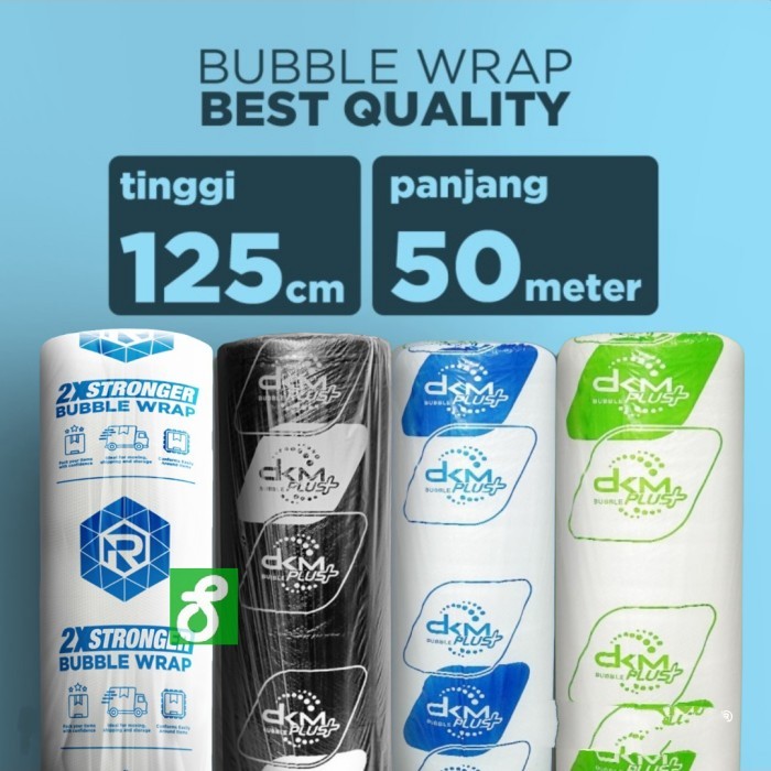 

Bubble Wrap Roll Bening Tebal Termurah Buble Putih Hitam Dkm 125X50