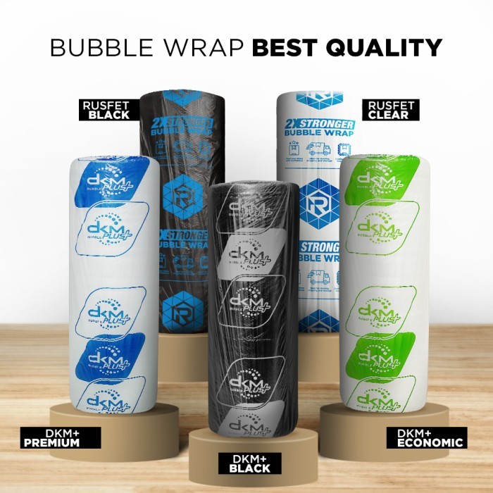 

Plastik Bubble Buble Babel Wrap Roll Varian Hitam Bening 125X50 Murah