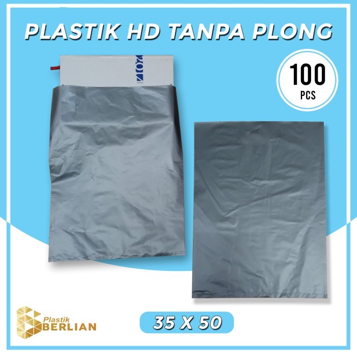 

Plastik Hd Tanpa Plong 35 X 50 Cm Plastik Packing Silver - Isi 100Pcs