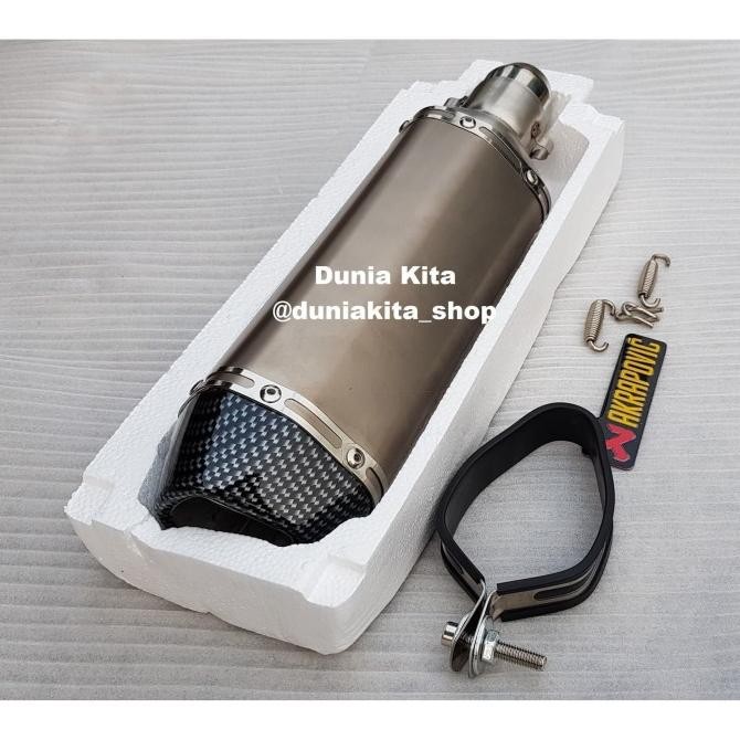 Miliki Knalpot Akrapovic Import Ninja 250Fi Z250 Z250Sl Mono Slip On