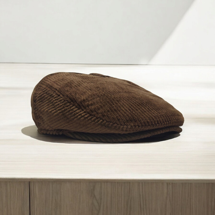 FLATCAP CORDUROY BROWN THE ORIGINAL Thejam. #localpride