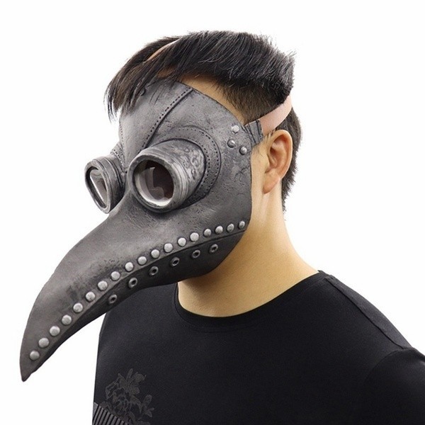 Topeng Burung Latex Plague Bird Doctor Halloween Mask