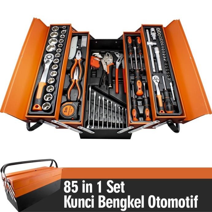 Alat Perbengkelan Otomotif Set Kunci Sok-AlatBengkel 85pcs '