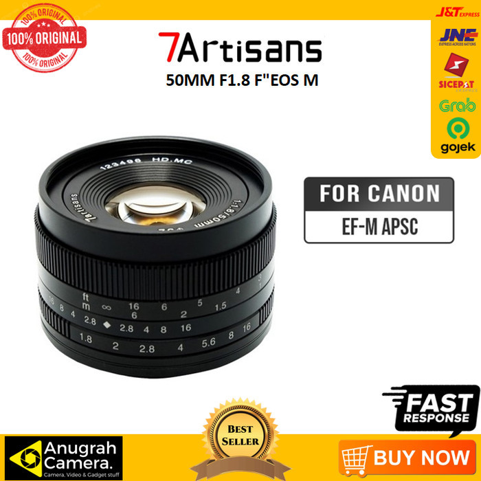 7Artisans 50mm f1.8 Canon 7Artisan 50mm f/1.8 for Canon EF-M