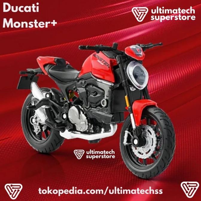 termurah shell ducati monster+ diecast maisto scale 1:18