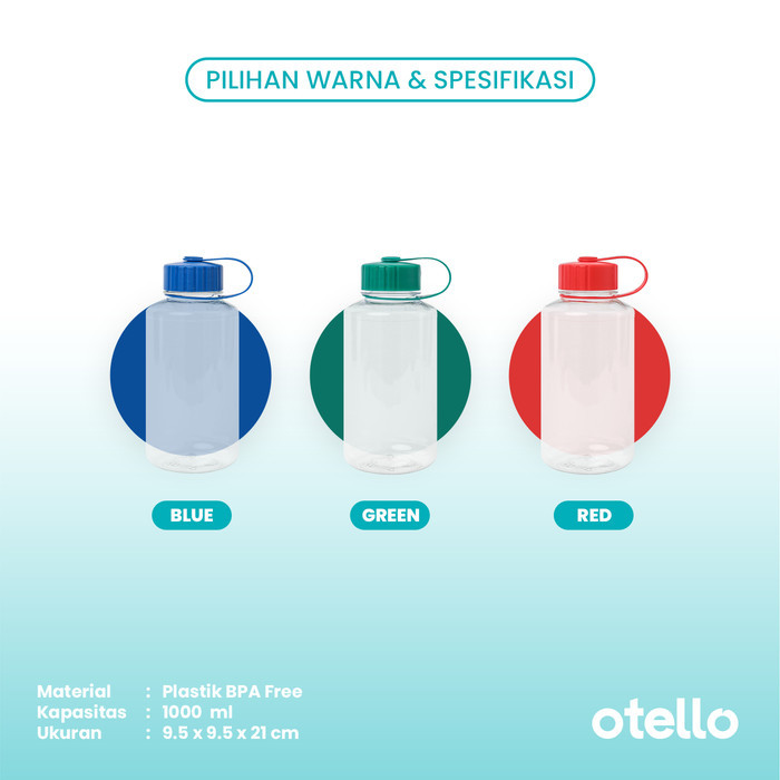 Custom Botol Minum 1 Liter Tumbler Carl 1000 ml Tumblr Dundee Chielo